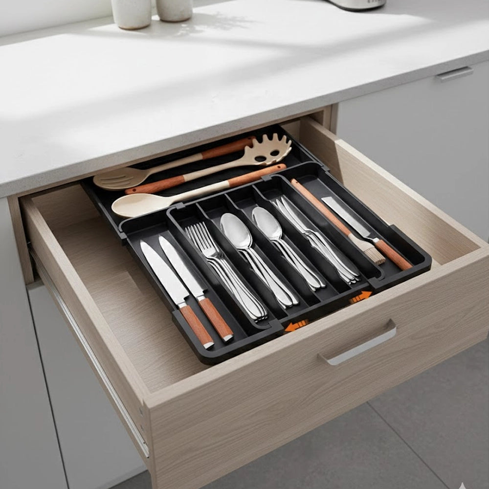 The Expandable Utensil Tray, Perfected.