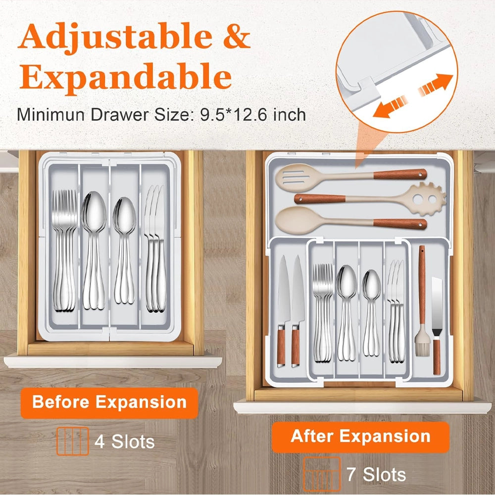 The Expandable Utensil Tray, Perfected.