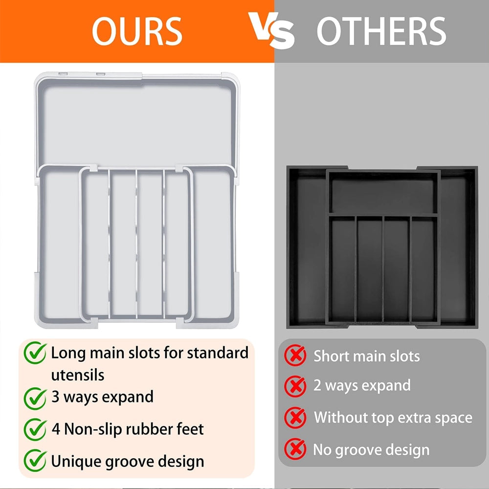 The Expandable Utensil Tray, Perfected.